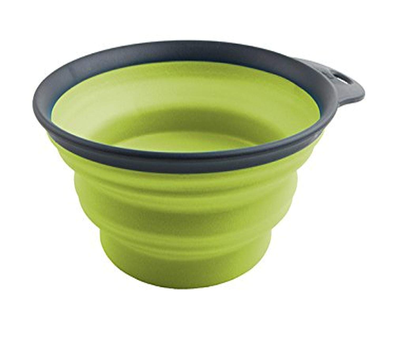 Dexas Popware for Pets Collapsible Travel Cup, Large, Gray/Green