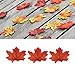 SIZUAN Package of Approximately 120 Assorted Rich Artificial Flower Fall Colored Silk Maple Leaves for Weddings, Events and Decorating