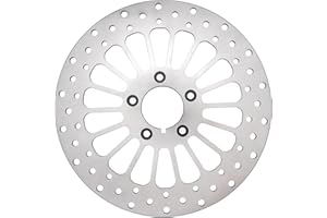 Coimoviol 11.5'' Front Brake Disc Rotor Compatible with Harley Sportsters Davidson Softail Dyna Early Super Glide 1984-2014, Update 420 Stainless Steel Rotor Motorcycle Brake Disc