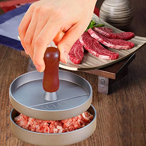 Hamburger Press MONOCO Heavy Duty Non-Stick Veggie Burger Patty Maker, BBQ Grill Hamburger Mold Press - Thumbnail 3