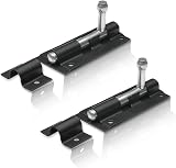 XFORT 2 Pack Heavy Duty Tower Bolt Black 100mm Door Lock Bolt