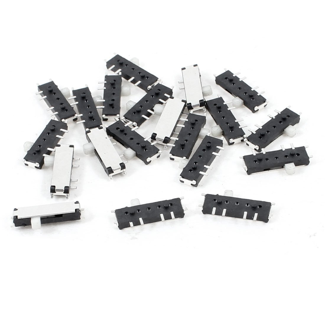 sourcingmap 20Pcs 3 Position 8 Pin Horizontal Surface Mounted Devices SMT Slide Switch 10mm x 3mm