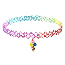 BodyJ4You 2PC Tattoo Choker Necklace - 90s Choker