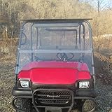 Kawasaki Mule 3010 and 3010 Trans Flip up Clear Folding Windshield