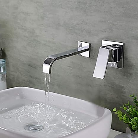 WarmHome Grifo Moderno del Lavabo del Cuarto de baño de la Plata
