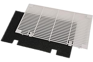 PIT66 RV A/C Ducted Duo-Therm Air Grille, Compatible with Dometic 3104928.019, Replace A-Conditioner Grill with Filter Pad - Polar White