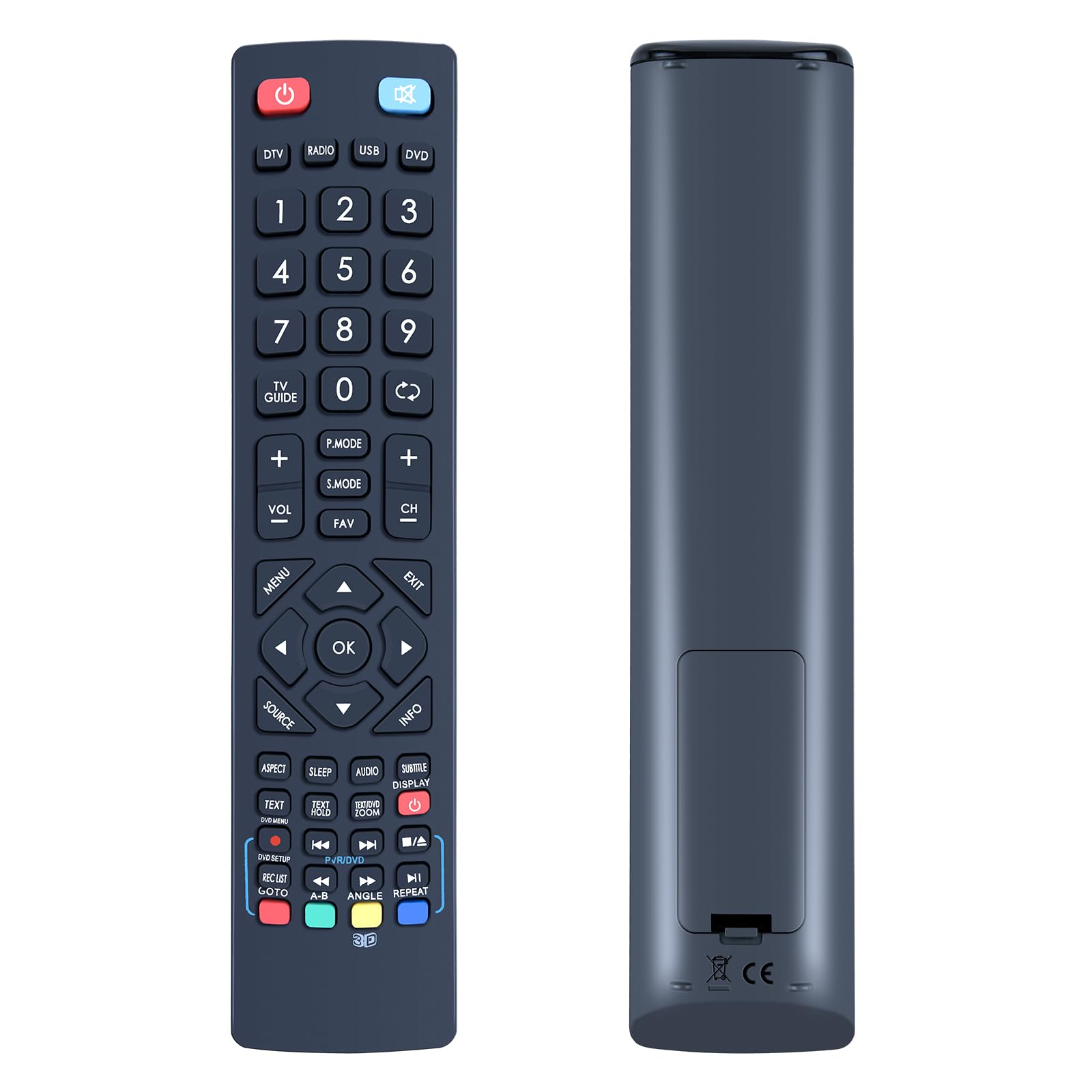 Universal Remote Control for Blaupunkt TV Remote, Replacement with All Technika Remote Control for Smart TV