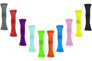Vanblue Fidget Toy 10Pcs Marble Mesh Sensory Marble and Mesh Fidget Stress Relieve Toy for Kids Adults ADHD Add Autism