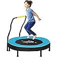 SONGMICS Trampoline for Kids, 3ft Mini Trampoline with Handlebar, Toddler Trampoline for Indoor and Outdoor, Max. Load 220 lb