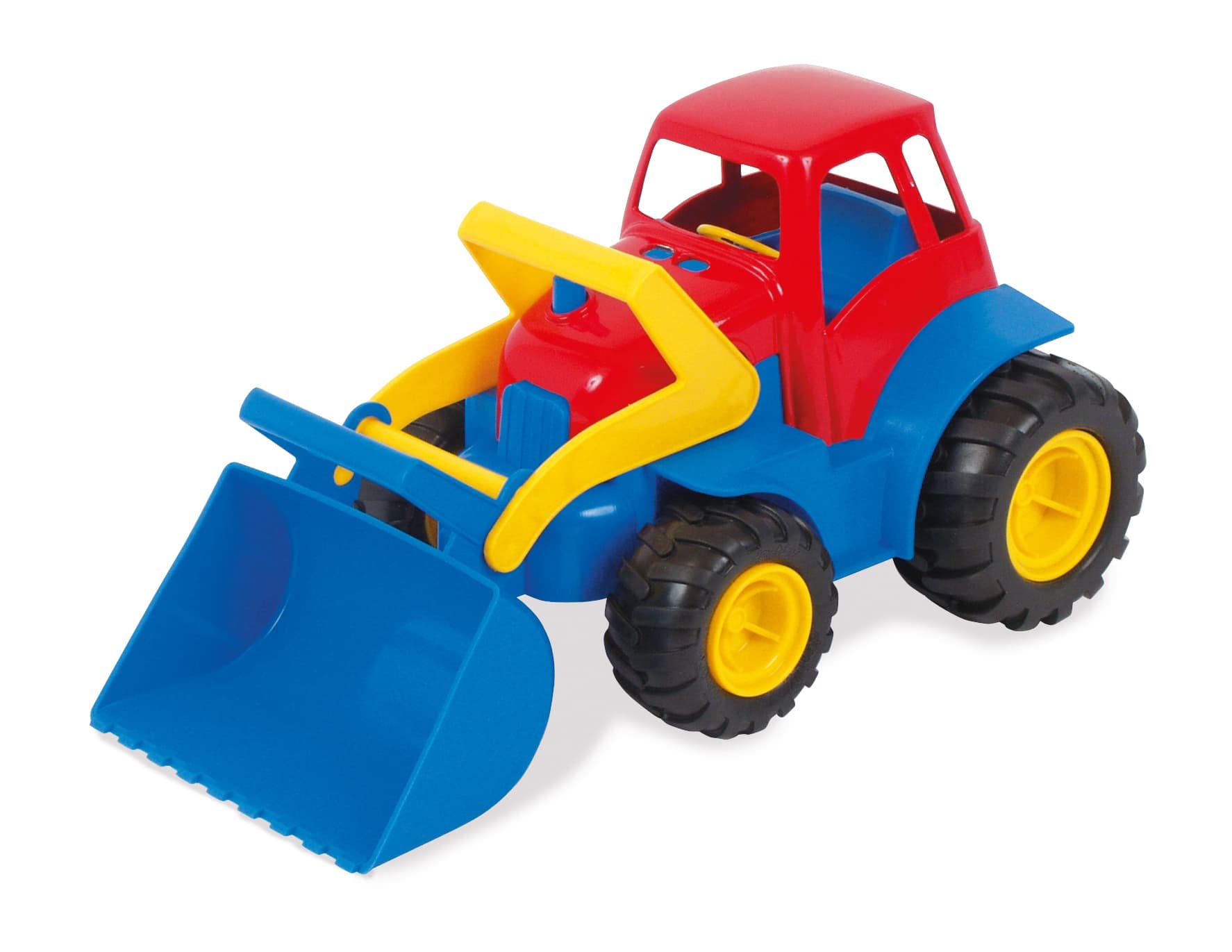 Dantoy Kids Toy Tractor with Rubber Wheels, Made in Denmark