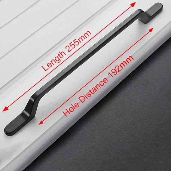 Tiradores de armario de estilo americano SolidBlack, tiradores de