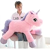 sofipal Giant Unicorn Stuffed Animal Toys,Soft Large Unicorns Plush Pillow for Bedroom, Valentines, Pink, 39.4"