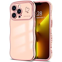 Hython for iPhone 13 Pro Max Case Cute Curly Wave