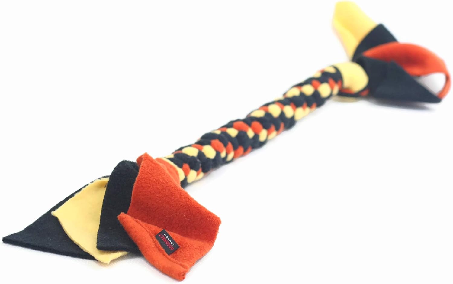 DogDirect London, DOG TOY, PUPPY TOYS, TUG Toy FLEECE Round, DOG ROPE
