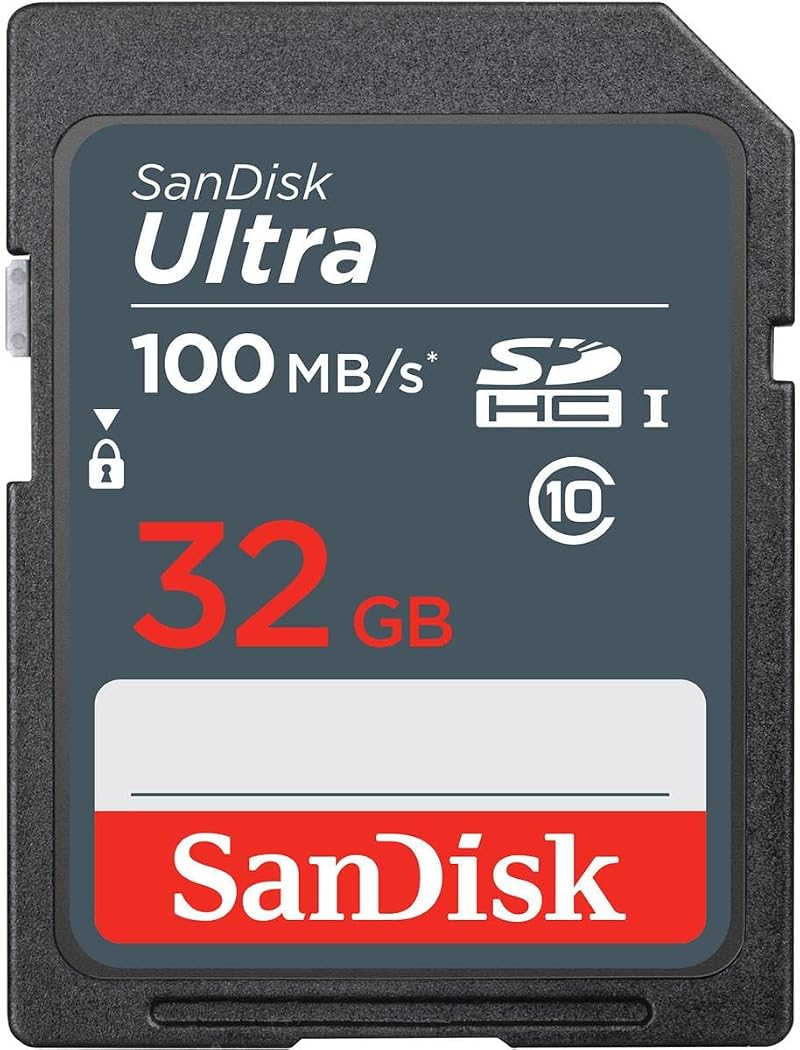 SanDisk Ultra 32GB SDHC Memory Card Class 10 UHS-I 100MB/s Black Grey