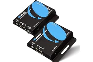 OREI 4K HDMI Extender over ethernet CAT5/CAT6/CAT7 Up To 165 Feet At 1080@60hz - HDMI 1.4 & HDCP 1.4 Compliant with One Way IR Pass Through, HDMI Loop Output & Power Over Cable