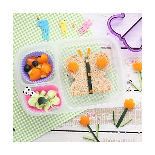 Complete Bento Lunch Box Supplies and Accessories For Kids - Sandwich Cutter and Bread Crust Shape Remover - Mini… - Image 9