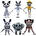 Zoonomaly Plush, 6PCS Zoo Anomaly Horror Game Plush Toy, 14 inch Smile cat Zookeepers Plushies Stuffed Animal Plush for Boys Girls Adults and Fans Gift (New 6 PCS)