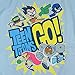 Teen Titans Go! Squad Adult T Shirt & Exclusive Stickers (X-Large) Light Blue