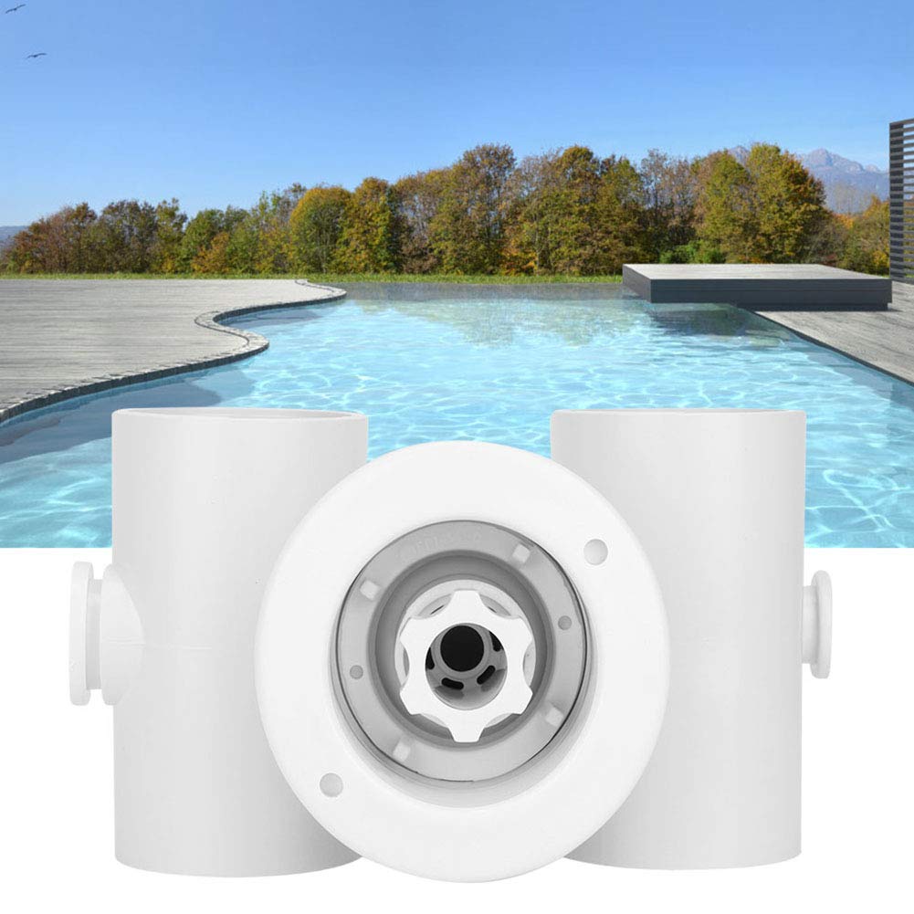 Haofy Massage Nozzle, Swimming Pool Massage Nozzle, 1.5in High Temperature Resistant Outdoor Swimming Pool Massage Pool Spa Massage Nozzle Accessory