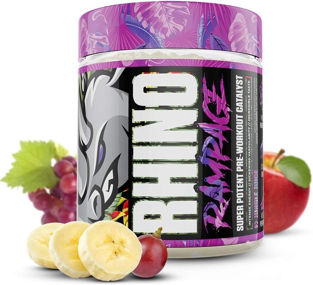 Rhino Rampage Pre Workout Preworkout Powder Supplement