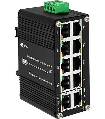 Switch3台 3 Port Hardened Industrial Gigabit Din Rail Switch,10/100