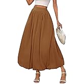 Sutusu Women Y2k Bubble Maxi Skirt Summer Elastic Low Waist A Line Long Skirt Casual Fairy Ruffle Pleated Midi Dress