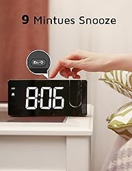 Projection Alarm Clock, Digital Clock with