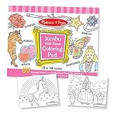 Kitchen MELISSA & DOUG JUMBO COLORING PAD PINK 11 X 14 (Set of 6) Book