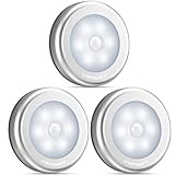 URPOWER Motion Sensor Light, Motion-sensing Battery Powered LED Stick-Anywhere Nightlight,Wall Light for Entrance,Hallway,Basement,Garage,Bathroom,Cabinet,Closet