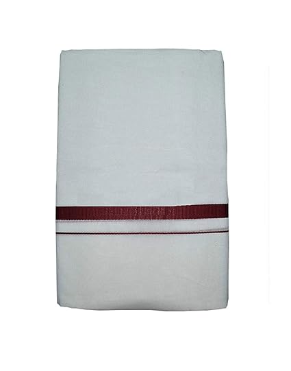 Men's Cotton Dhoti 2 Meter single dhoti, Color White
