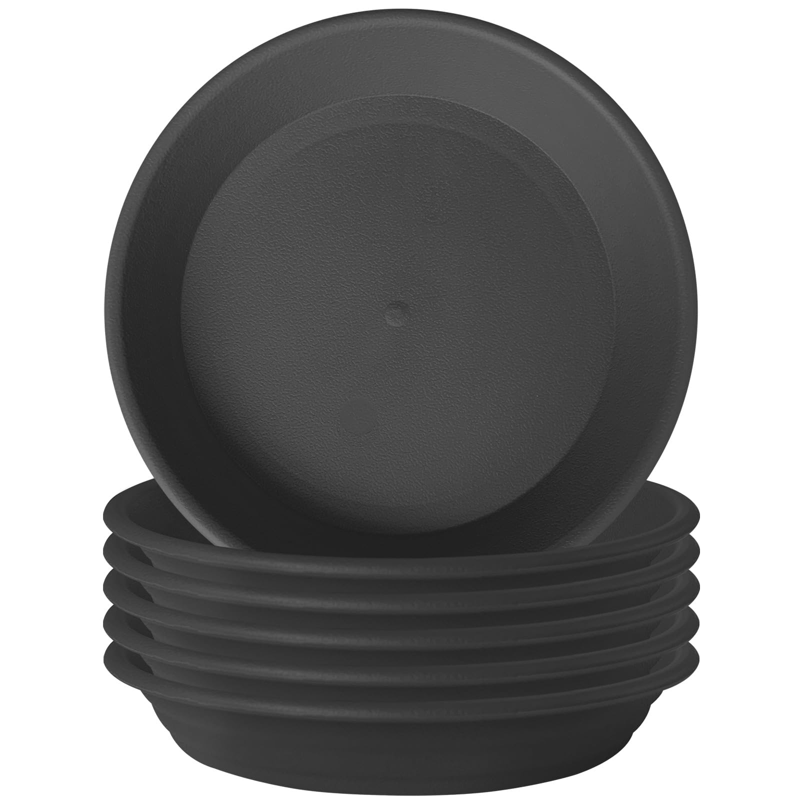 GREGICH 6 Pack Plastic Plant Saucer Planter Trays 9 11 Inch, Plant Drip Trays for Pot Up to 9” in Bottom, Heavy Thick Durable Plant Trays for Indoors, Flower Pot Saucers for Plant Pot Saucer