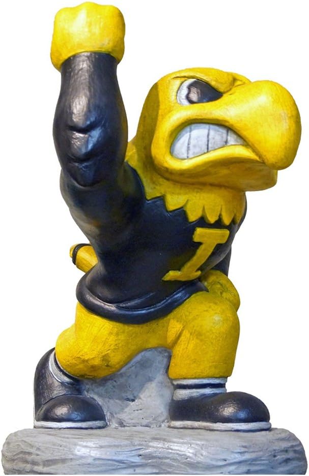 Stone Mascots - University of Iowa “Herky the Hawk” College Stone Mascot