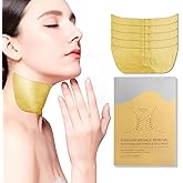 Anti-Aging Neck Wrinkle Patches | Golden Collagen & Hyaluronic Acid Pads for Neck Wrinkles | Deep Moisturizing, Firming & Lifting Treatment | Adjustable Line Remover Wrap for All Skin Types, 1 Pack