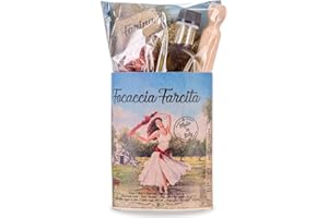 Artigiani dei Sapori Gourmet Focaccia Bread Kit – Authentic Italian Baking Gift Set with Premium Ingredients