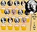 Party Over Here Marilyn Monroe Cupcake Picks Cake Topper Blonde Bombshell Norma Jeane - 12 pcs