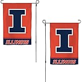 Desert Cactus University of Illinois UI Garden Flag – 19 x 12 inch Illinois Illini Banner, For Outdoor Display and Events (Design A)