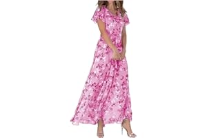 BNisBM Summer Dresses for Women 2024,Casual Beach Vacation Tropical Date Night Boho Hawaiian Sun Dresses Flowy Ruched Dress