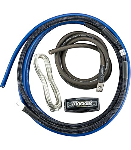 Amazon.com: KICKER 46PK4 PK4 4-AWG Amplifier Power Kit - Power