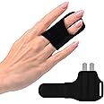 VHOPMORE Upgraded Finger Splint Finger Buddy Splints with 2 Metal Bars, Adjustable Trigger Finger Brace Mallet Finger Support Finger Protector for Arthritis, Injured Finger
