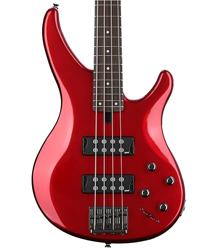 Amazon.com: Yamaha BB424 BB-Series Bass Guitar, Red Metallic