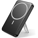 for Magsafe Portable Charger, 10000mAh Wireless Power Bank with Stand and PD 20W, USB C Fast Charging Powerbank, Magnetic Battery Pack Compatible with iPhone 16/15/14/13/12 Pro/Pro Max Series