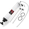 Thorstone Automotive Fluid Extractor Pump with Long Rubber Hose, Oil Change Syringe, Manual Fuel Suction & Filler, Fluid Oil Change Evacuator (17.6 Oz./0.53 Qt./500 CC)