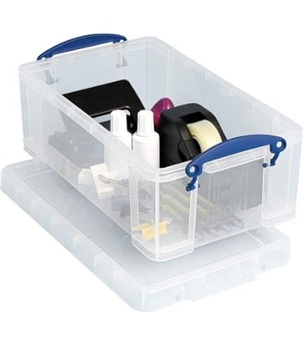 Amazon.com: Really Useful Plastic Storage Box 8 Litre Open Fronted