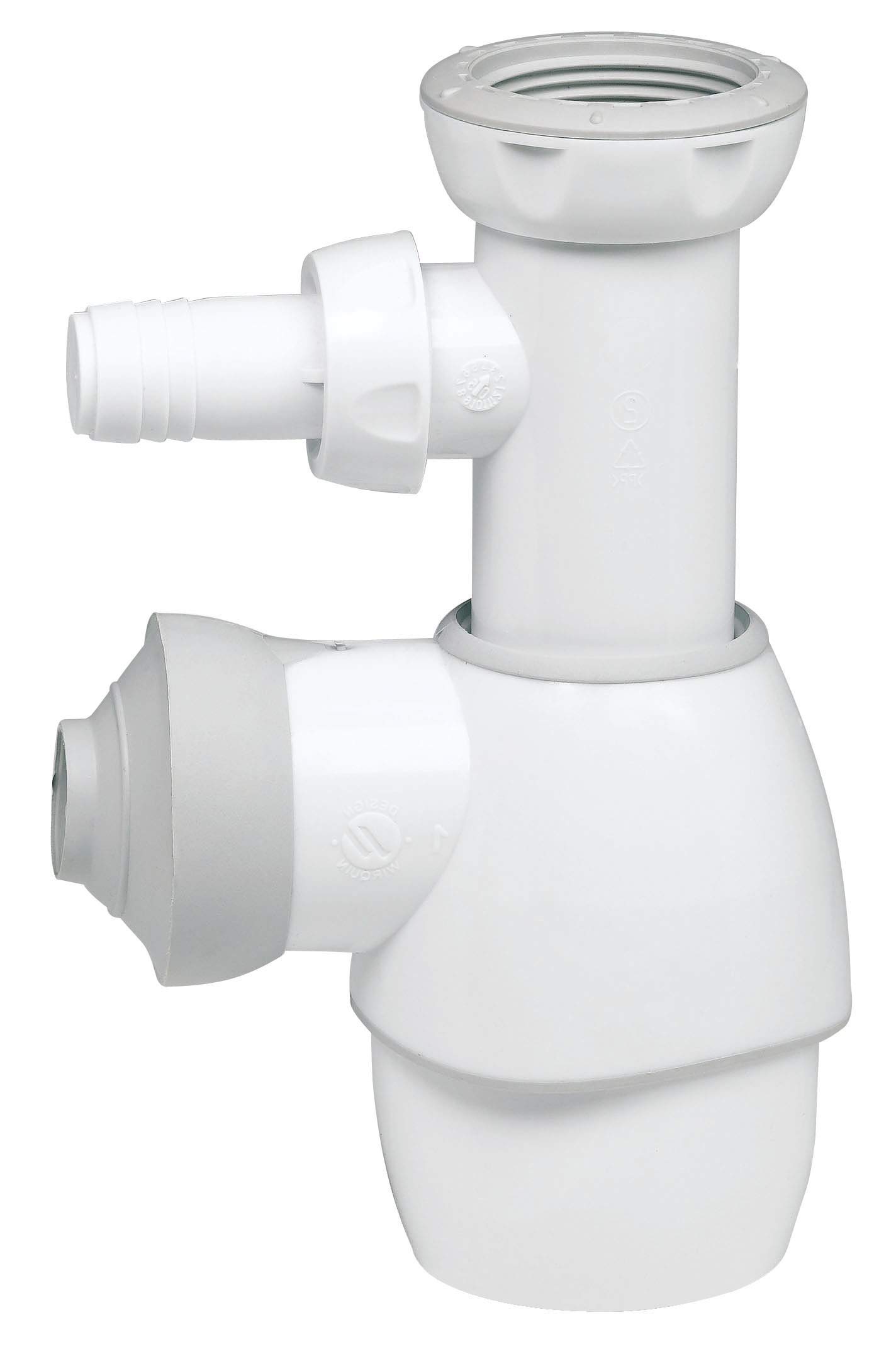 Wirquin 30718741 – All-in-1 – Universal Siphon for Sink/Washbasin – White