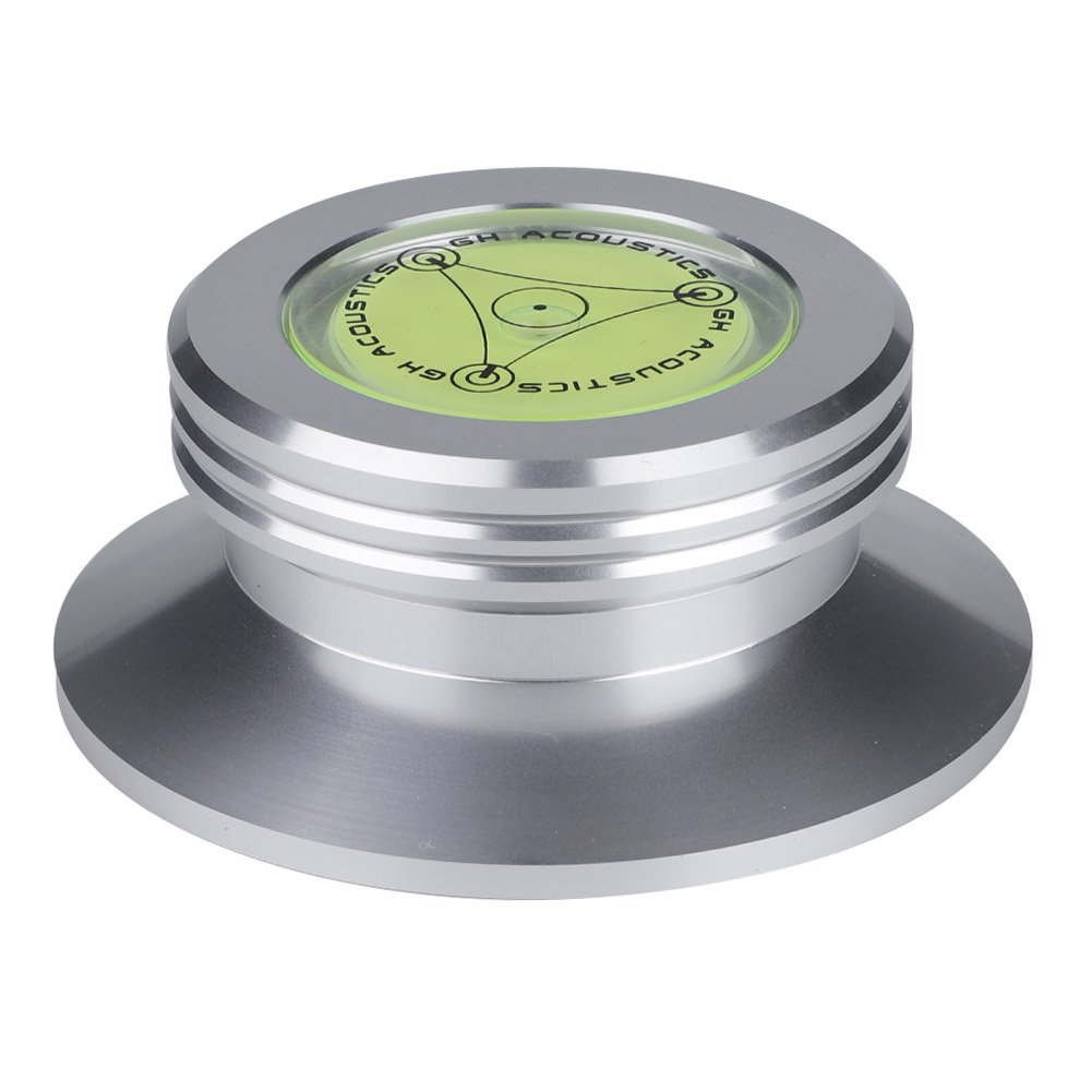 Garsent 120g Record Weight LP Disc Stabilizer, Record Weight Clamp LP Turntables Metal Disc Stabilizer, Black