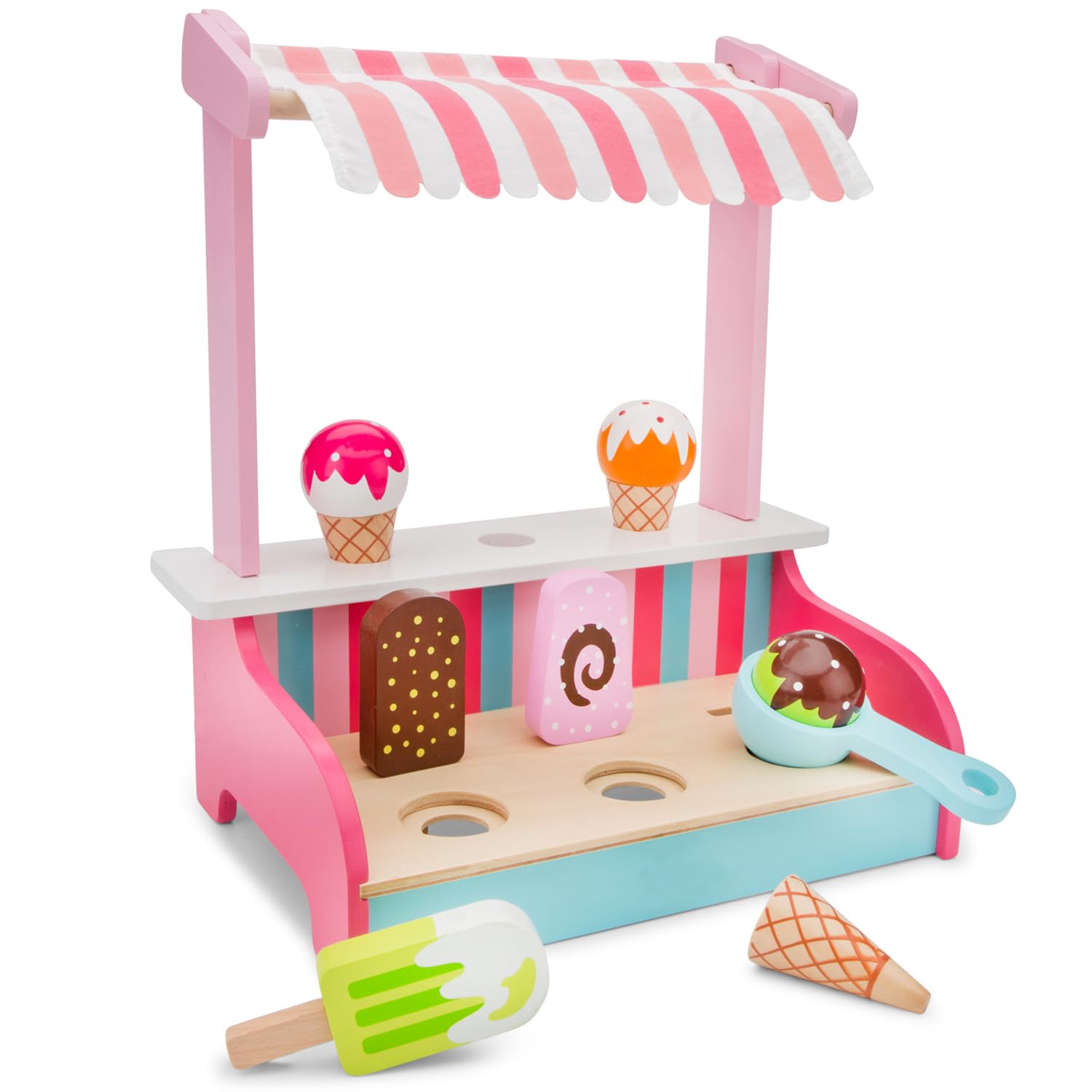 New Classic Toys Ice Cream Vendor Educational Pretend Play for Kids