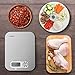 Homgeek Digital Kitchen Scale, Battery Free Multifunction 11lb/5kg, Food Scale Stainless Steel with Large LCD Display