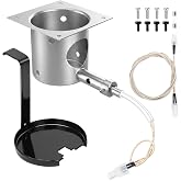 QuliMetal 304 Stainless Steel Fire Burn Pot and D2 Hot Rod Ignitor Kit | for Traeger Pro 575 &amp; 780, Ironwood 650 &amp; 885, Silverton 620 &amp; 810 Wood Grills with D2 Direct Drive and WiFIRE Technology
