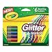 Crayola Glitter Markers. 6 Dazzling Colour.